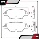 PASTILLAS DE FRENOS TRAS. MAZDA CX-9 L4 2.5 GAS 2016-2023