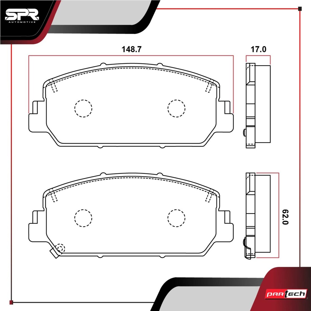 PASTILLAS DE FRENOS DEL. HONDA CIVIC L4 2.0 GAS 2017-2020