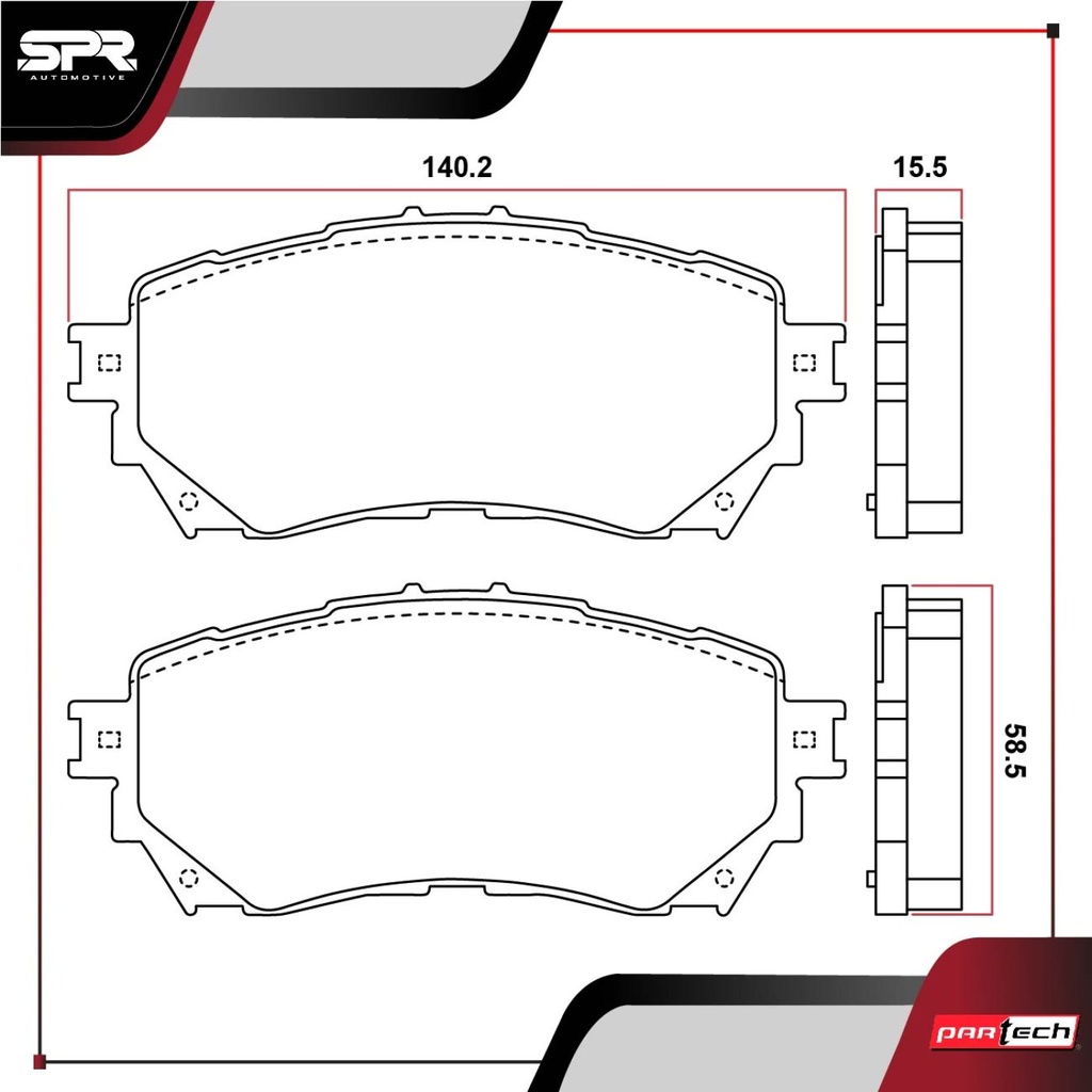 PASTILLAS DE FRENOS DEL. MAZDA 6 L4 2.5 GAS 2014-2020