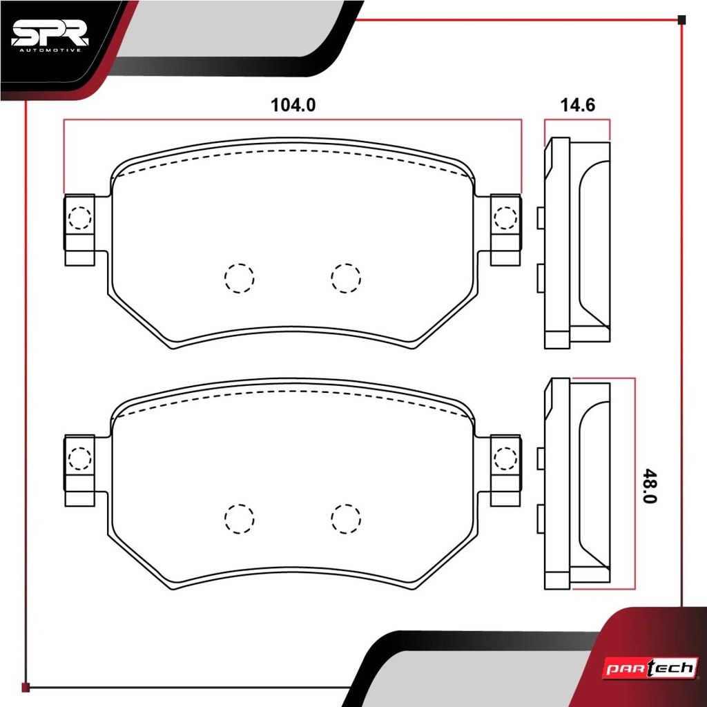 PASTILLAS DE FRENOS TRAS. MAZDA 6 L4 2.5 GAS 2016-2021