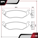PASTILLAS DE FRENOS TRAS. RAM 1500 V8 6.2 GAS 2019-2021