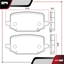 PASTILLAS DE FRENOS TRAS. FORD EXPLORER V6 3.0 GAS 2020-2021