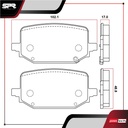 PASTILLAS DE FRENOS TRAS. FORD EXPLORER L4 2.3 GAS 2020-2025