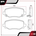 PASTILLAS DE FRENOS TRAS. FIAT 500X L4 1.4 GAS 2016-2019
