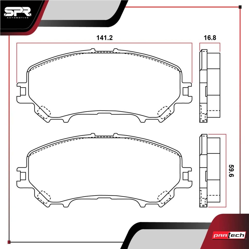 PASTILLAS DE FRENOS DEL. NISSAN X-TRAIL L4 2.5 GAS 2014-2023