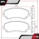 PASTILLAS DE FRENOS DEL. NISSAN X-TRAIL L4 2.5 GAS 2014-2023