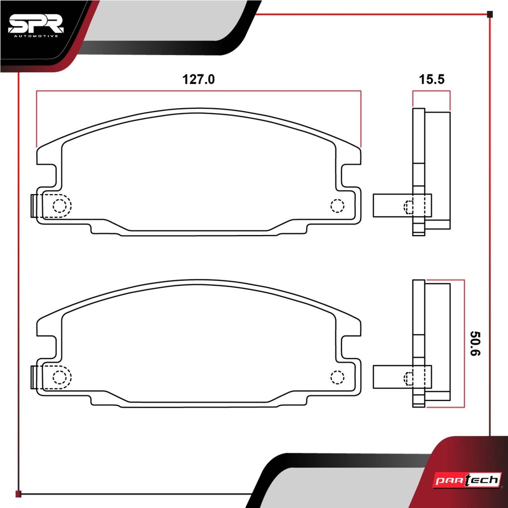 PASTILLAS DE FRENOS DEL. ISUZU PICK UP L4 2.3 GAS 1987-1995