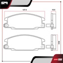 PASTILLAS DE FRENOS DEL. ISUZU PICK UP L4 2.3 GAS 1987-1995