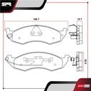 PASTILLAS DE FRENOS DEL. NISSAN QUEST V6 3.0 GAS 1993-2002