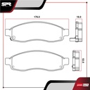 PASTILLAS DE FRENOS DEL. NISSAN TITAN V8 5.6 GAS 2004-2005