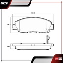 PASTILLAS DE FRENOS DEL. NISSAN SENTRA L4 2.5L GAS 2007-2012