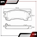 PASTILLAS DE FRENOS DEL. MAZDA PROTEGE L4 2.0L GAS 2001-2003