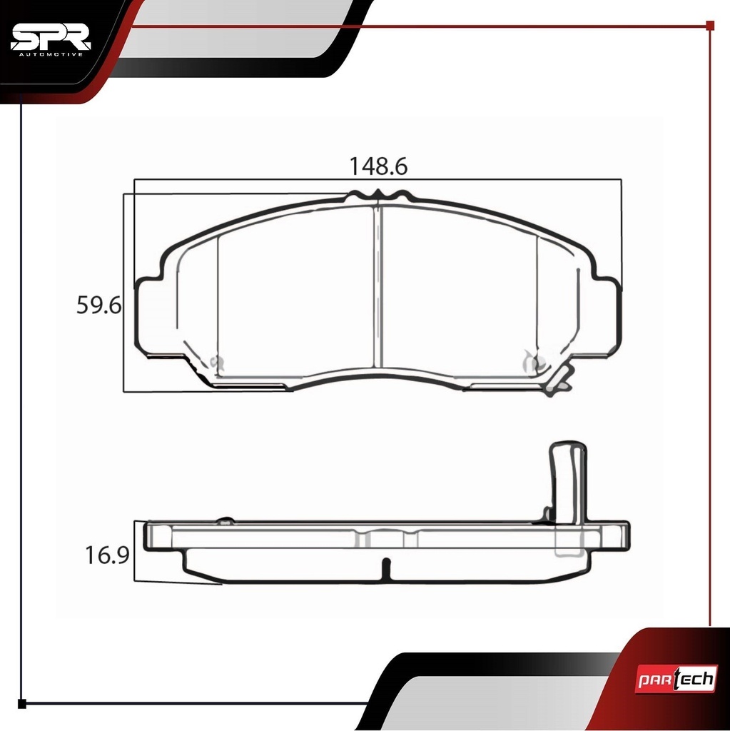 PASTILLAS DE FRENOS DEL. HONDA ACCORD V6 3.0L GAS 2003-2007