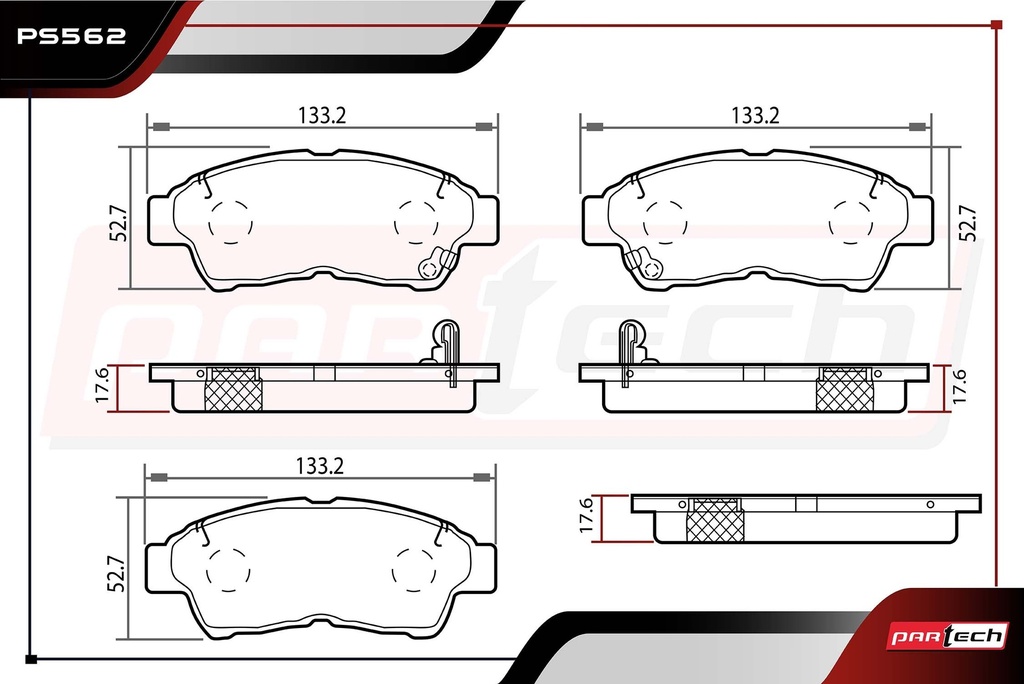 PASTILLAS DE FRENOS DEL. TOYOTA RAV4 L4 2.0 GAS 1998-2001