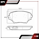 PASTILLAS DE FRENOS DEL. TOYOTA RAV4 L4 2.0 GAS 2001-2003