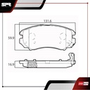 PASTILLAS DE FRENOS DEL. KIA SOUL L4 1.6 GAS 2010-2013
