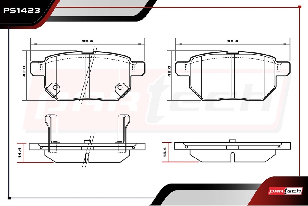 PASTILLAS DE FRENOS TRAS. TOYOTA PRIUS L4 1.8 GAS 2010-2021