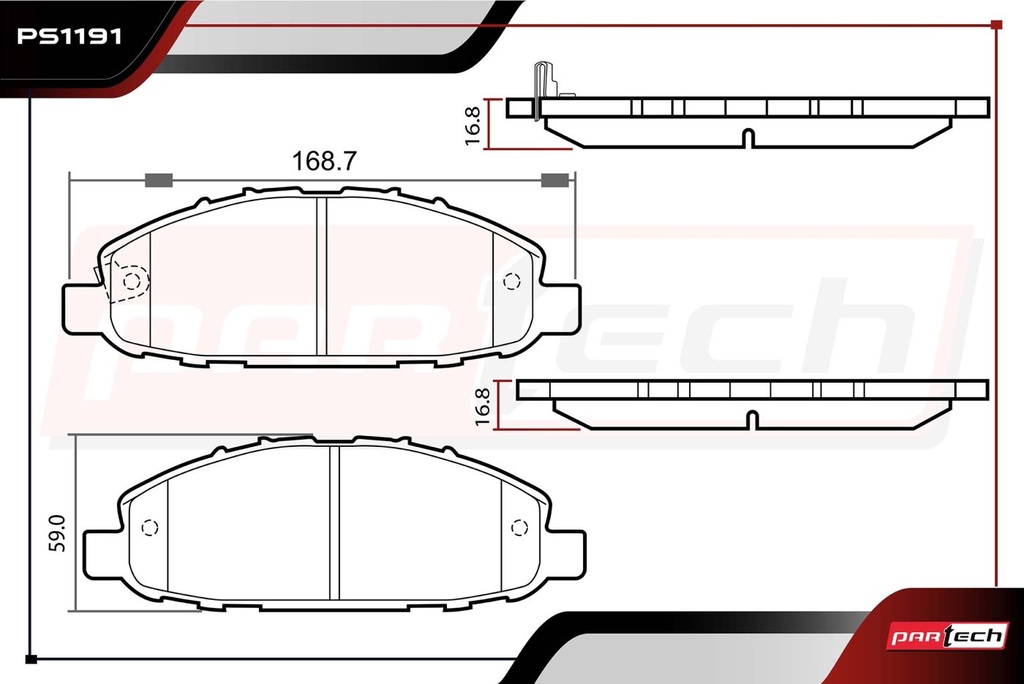 PASTILLAS DE FRENOS DEL. NISSAN URVAN L4 2.4 GAS 2002-2008