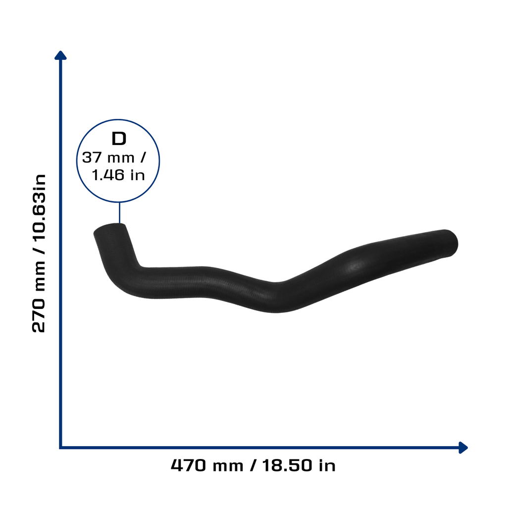 CA-2714 — Manguera Radiador CAUPLAS 2714