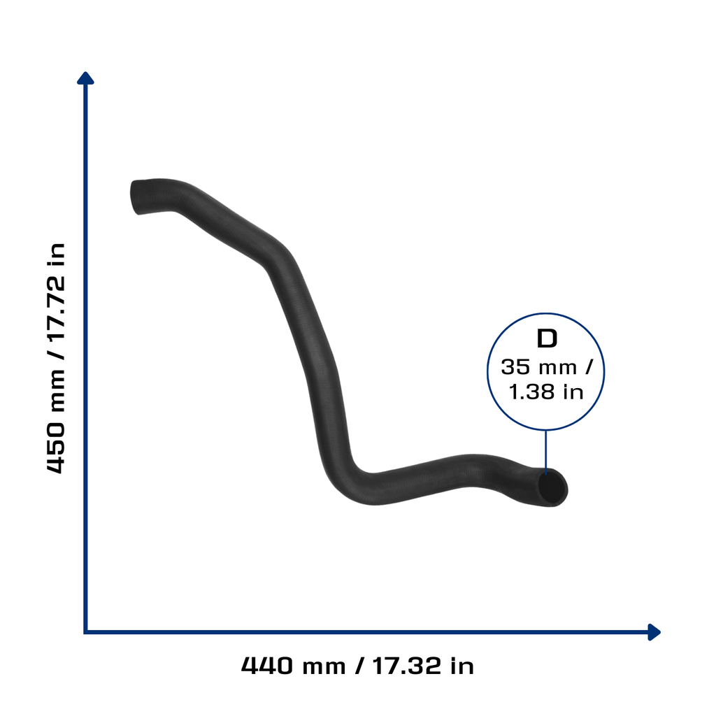 CA-5021 — Manguera Radiador CAUPLAS 5021