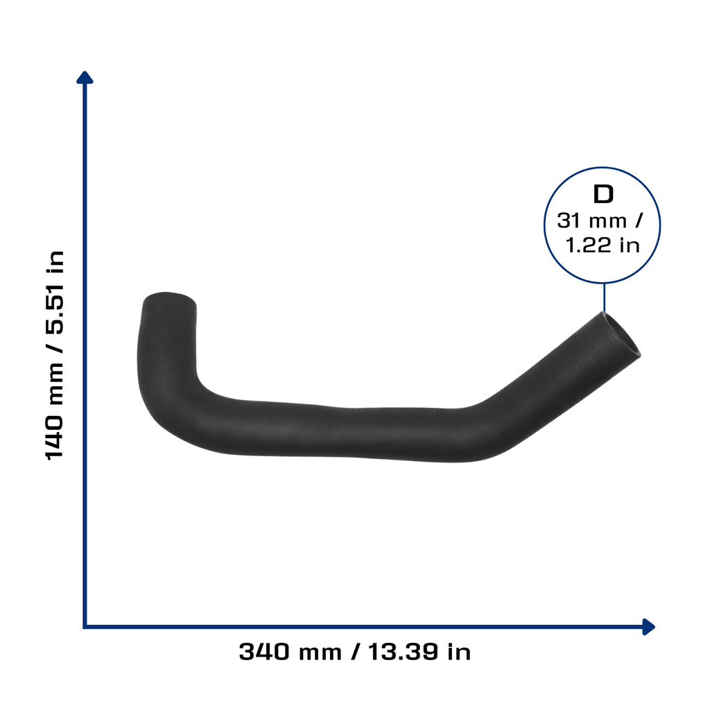CA-4016 — Manguera Radiador CAUPLAS 4016