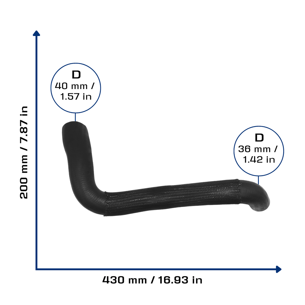 CA-4546 — Manguera Radiador CAUPLAS 4546