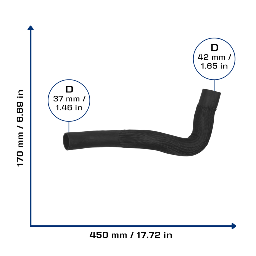 CA-4790 — Manguera Radiador CAUPLAS 4790