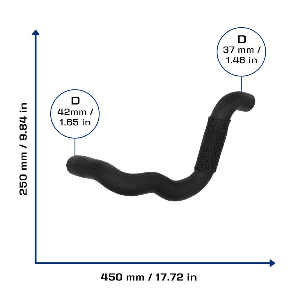 CA-4771 — Manguera Radiador CAUPLAS 4771