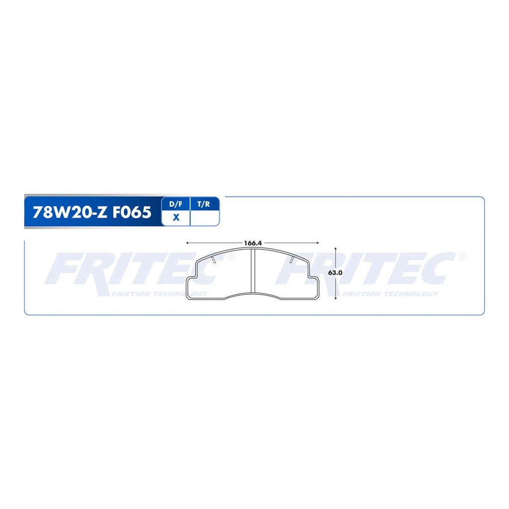 Pastilla para freno de disco Fritec. Formula Ceramic HD. Delantera Fritec SHD78W20-Z