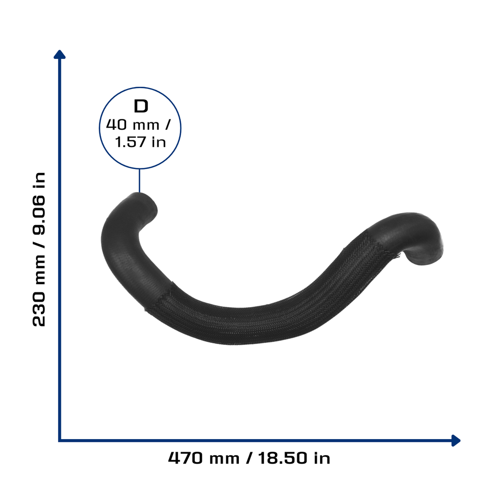 CA-3498 — Manguera Radiador CAUPLAS 3498