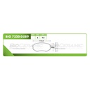 Pastilla para freno de disco Bioceramic. Formula Hibrida LowMet. Delantera BioCeramic BIO 7320-D589