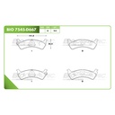 Pastilla para freno de disco Bioceramic. Formula Ceramic LowMet. Trasera BioCeramic BIO 7545-D667