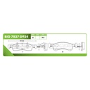 Pastilla para freno de disco Bioceramic. Formula Hibrida LowMet. Delantera BioCeramic BIO 7837-D934