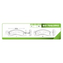 Pastilla para freno de disco Bioceramic. Formula Ceramic LowMet. Delantera BioCeramic BIO 7846-D945
