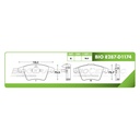Pastilla para freno de disco Bioceramic. Formula Hibrida LowMet. Delantera BioCeramic BIO 8287-D1174