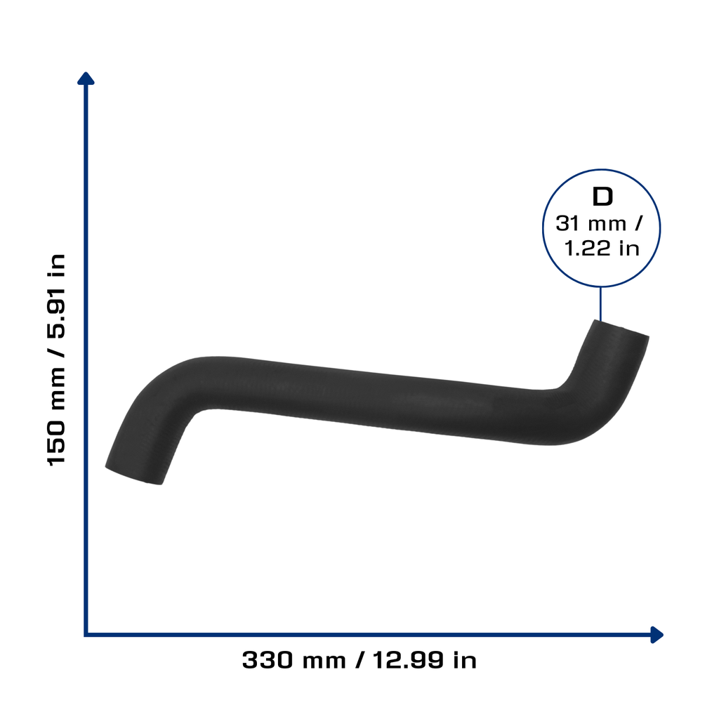 CA-6753 — Manguera Radiador CAUPLAS 6753