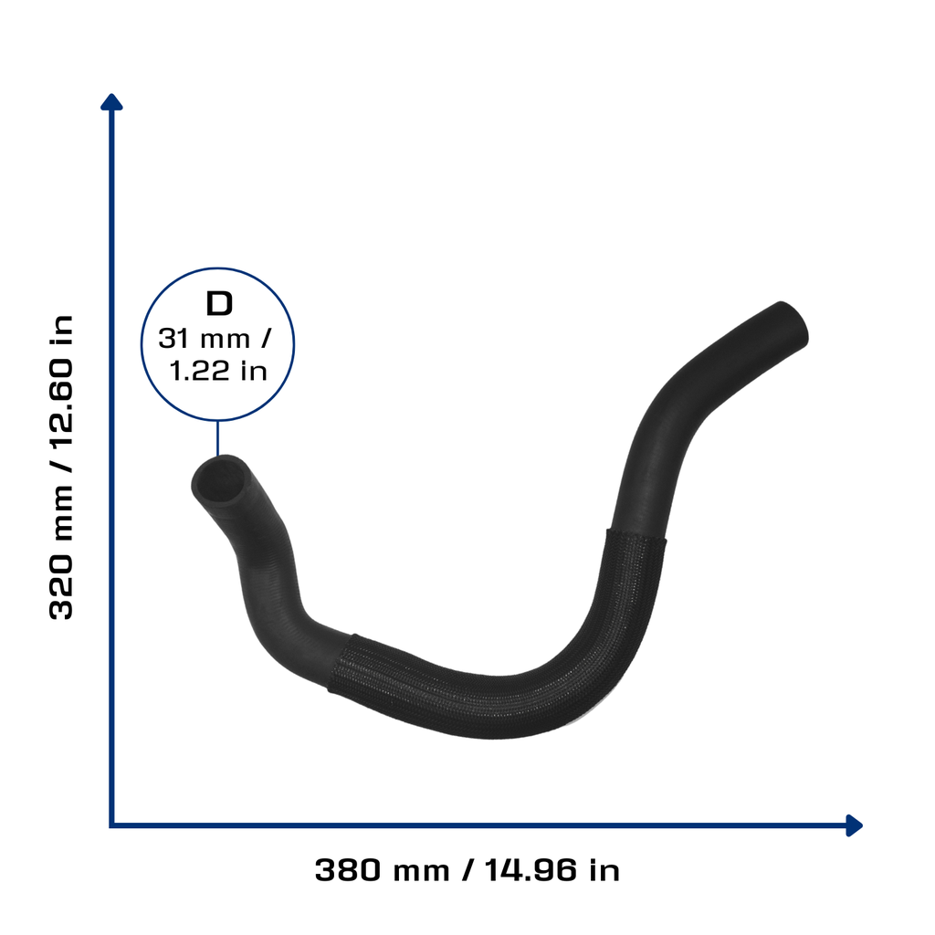 CA-4518 — Manguera Radiador CAUPLAS 4518