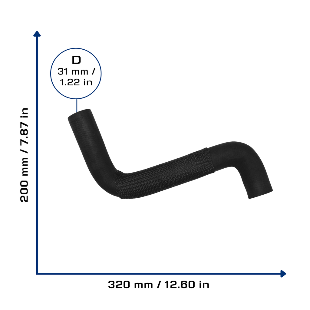 CA-11580 — Manguera Radiador CAUPLAS 11580