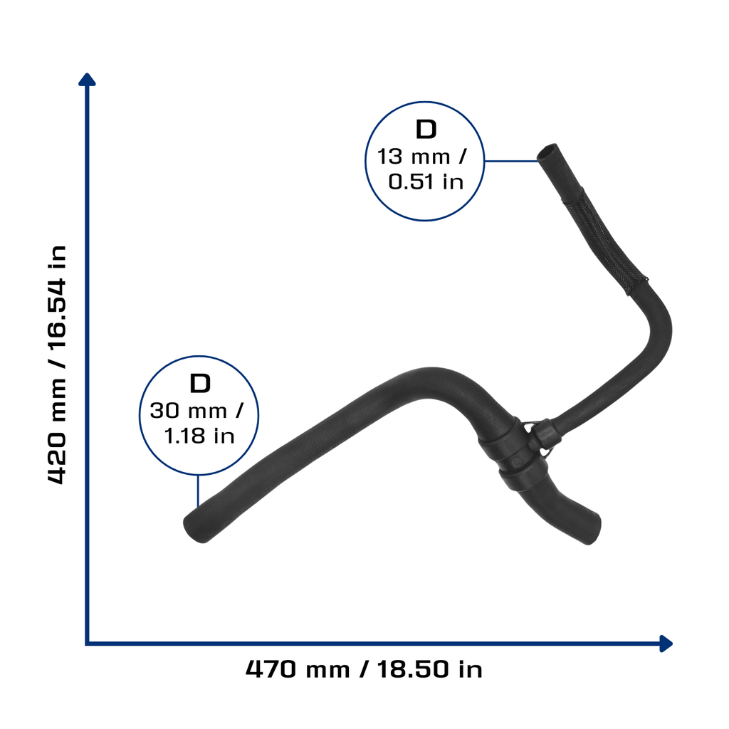 CA-6782 — Manguera Radiador CAUPLAS 6782