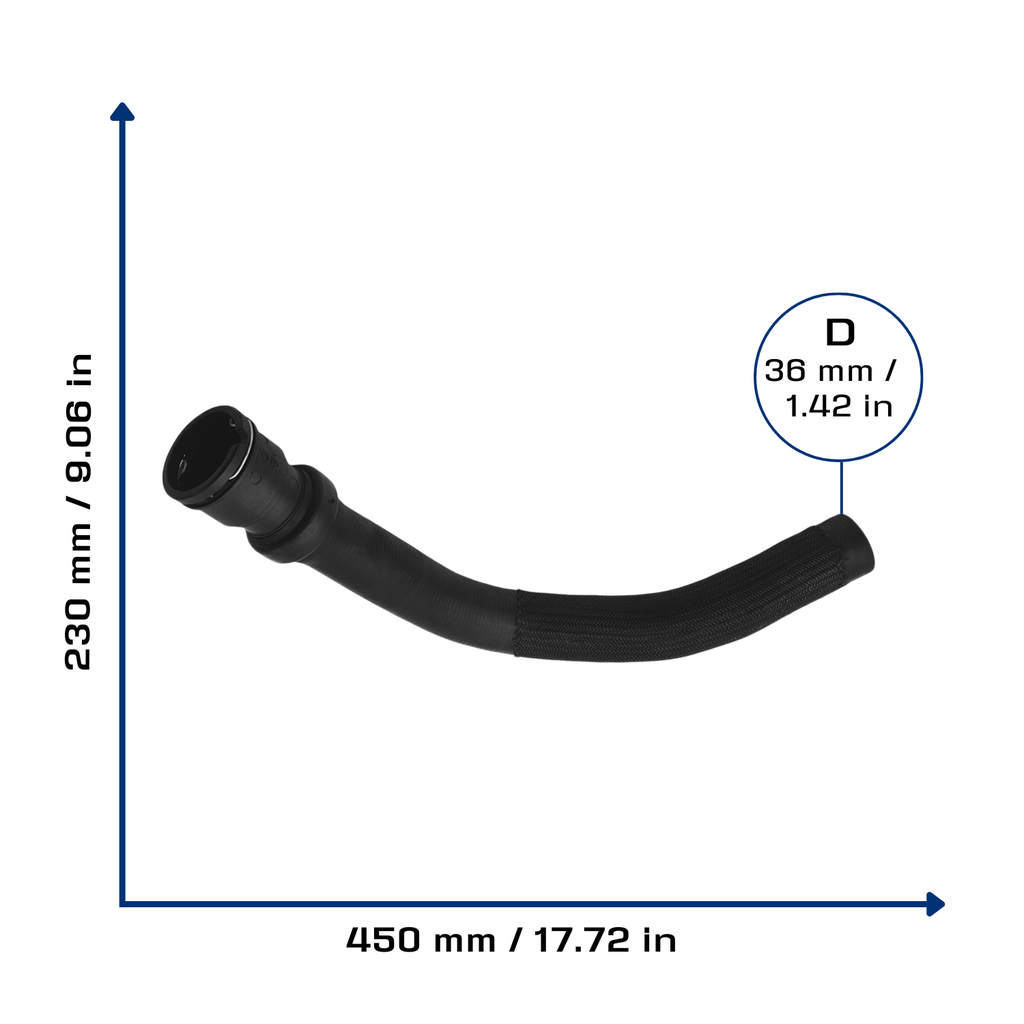 CA-13643 — Manguera Radiador CAUPLAS 13643