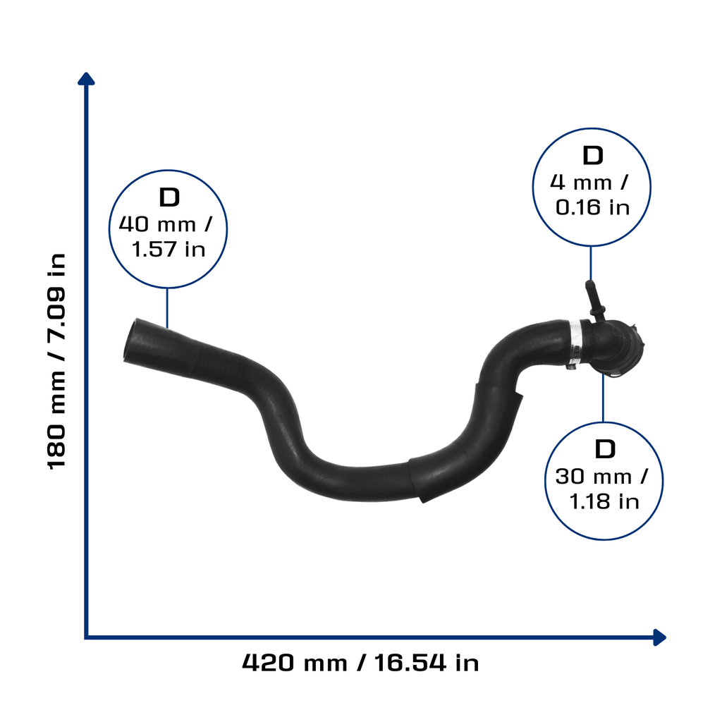 CA-5765 — Manguera Radiador CAUPLAS 5765