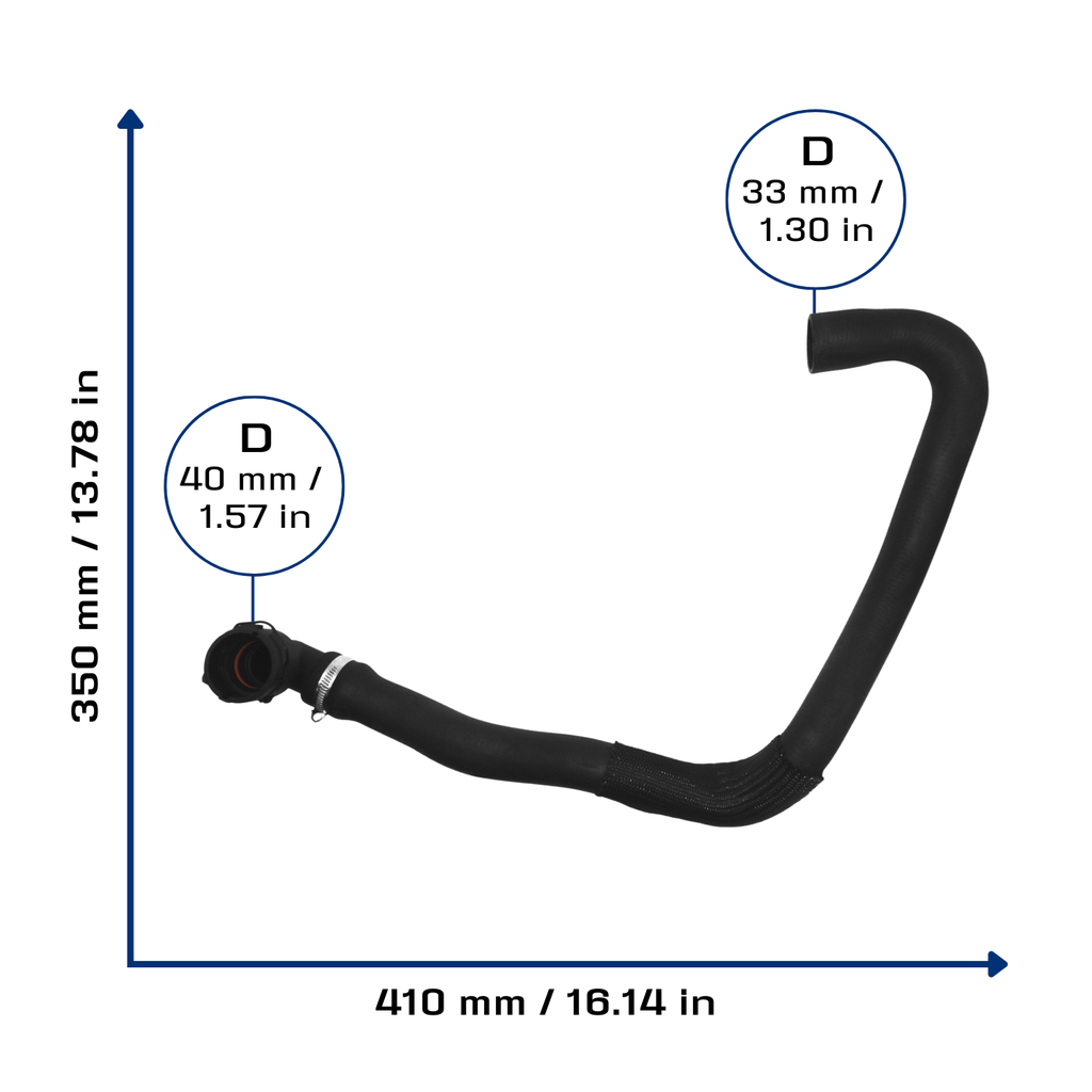 CA-5895 — Manguera Radiador CAUPLAS 5895