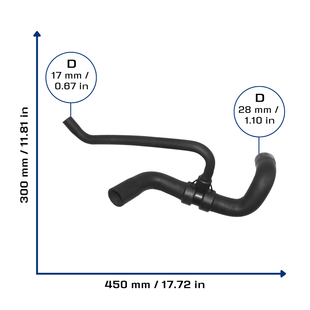 CA-4781 — Manguera Radiador CAUPLAS 4781