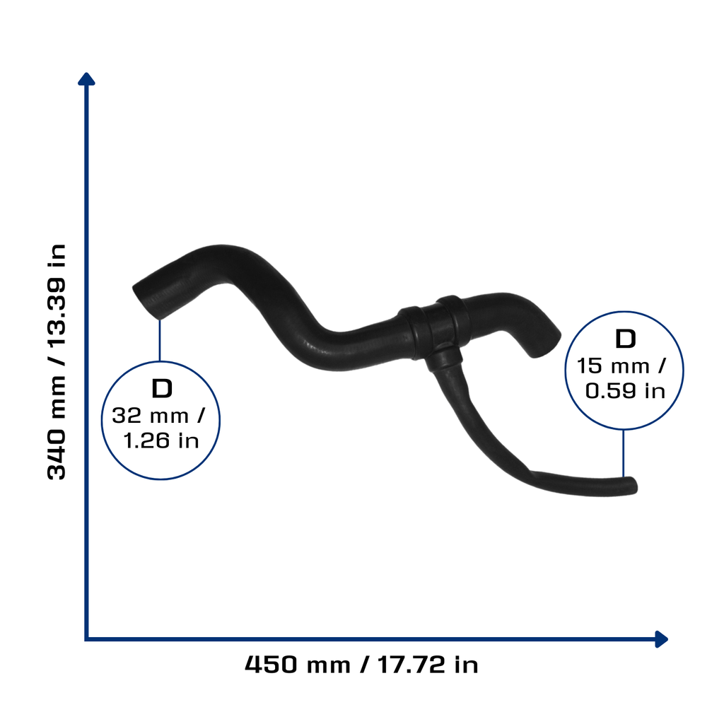 CA-3795 — Manguera Radiador CAUPLAS 3795