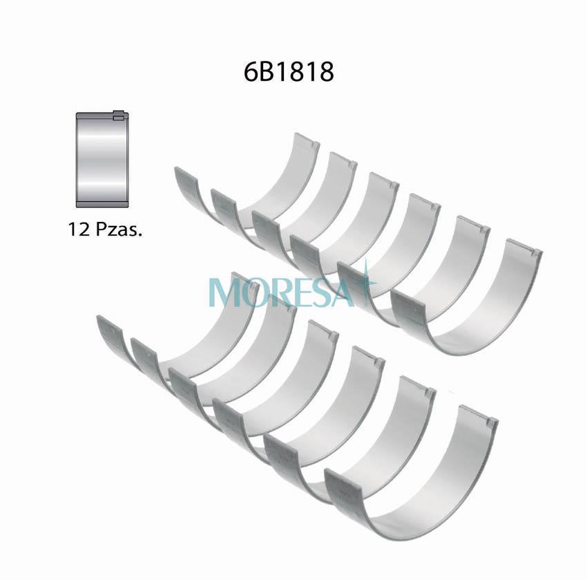 MO-6B1818 STD — Cojinetes de biela Moresa 6B1818 STD