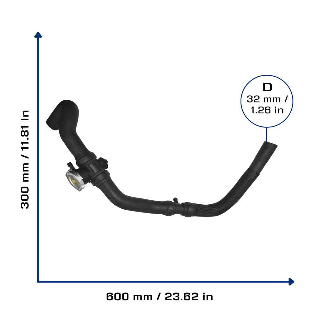 CA-7909 — Manguera Radiador CAUPLAS 7909