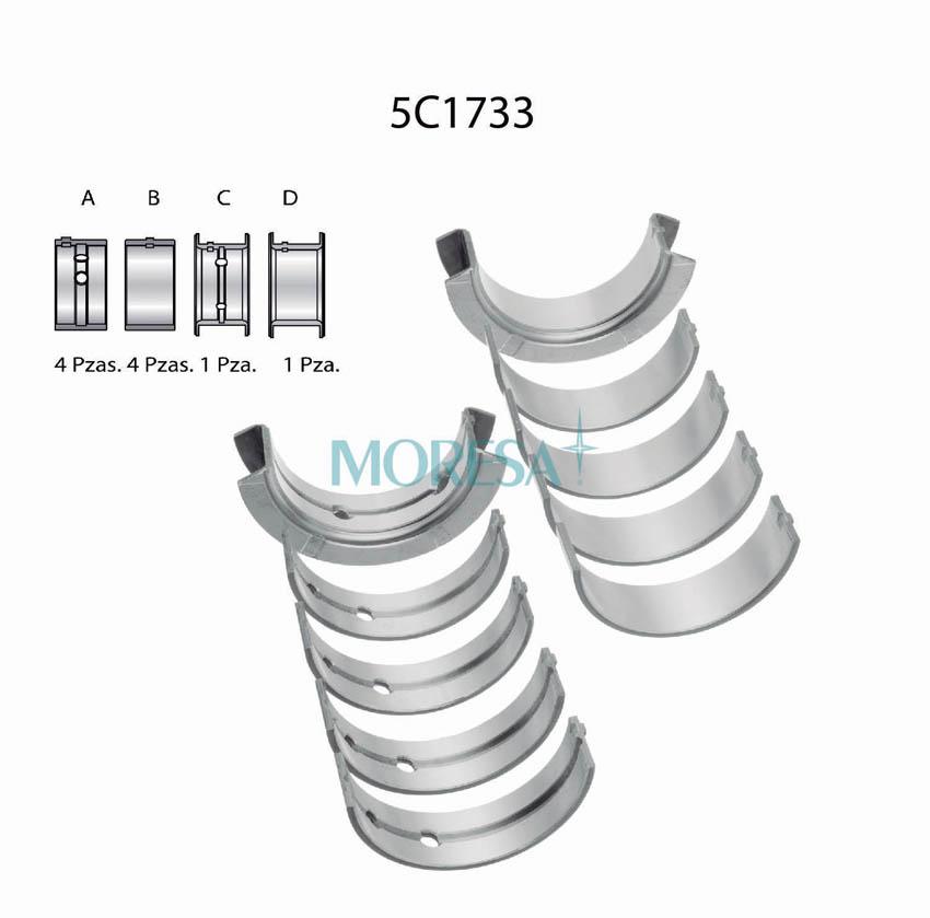 Cojinetes de bancada Moresa 5C1733 STD