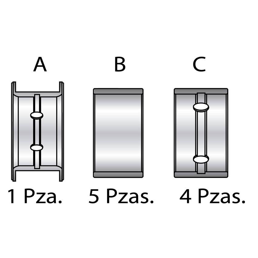 Cojinetes de bancada Moresa 5C2245 75MM