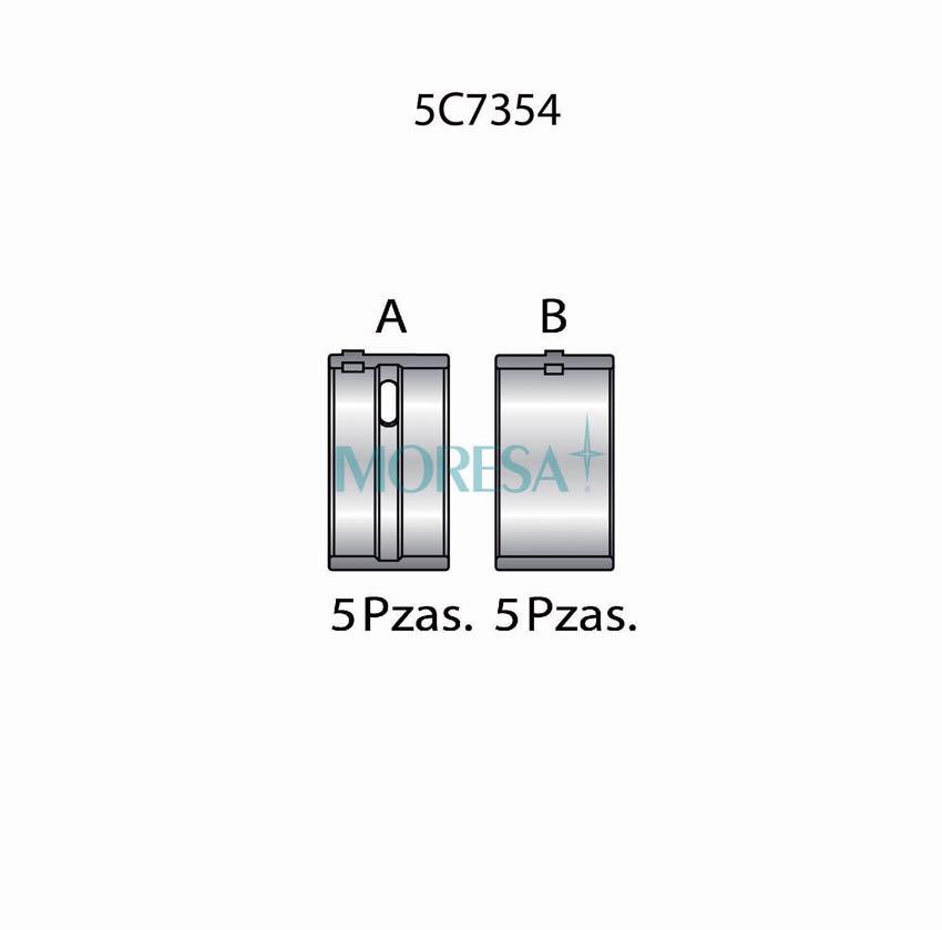 MO-5C7354 STD — Cojinetes de bancada Moresa 5C7354 STD