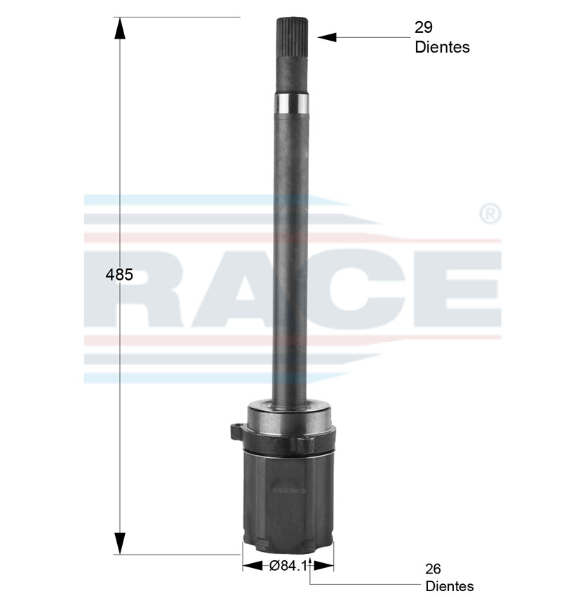 RA-RC-7048 — Junta lado caja race transmision automatica lado derecho Race RC-7048